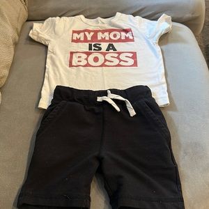 Short and shirt outfit size 18 months